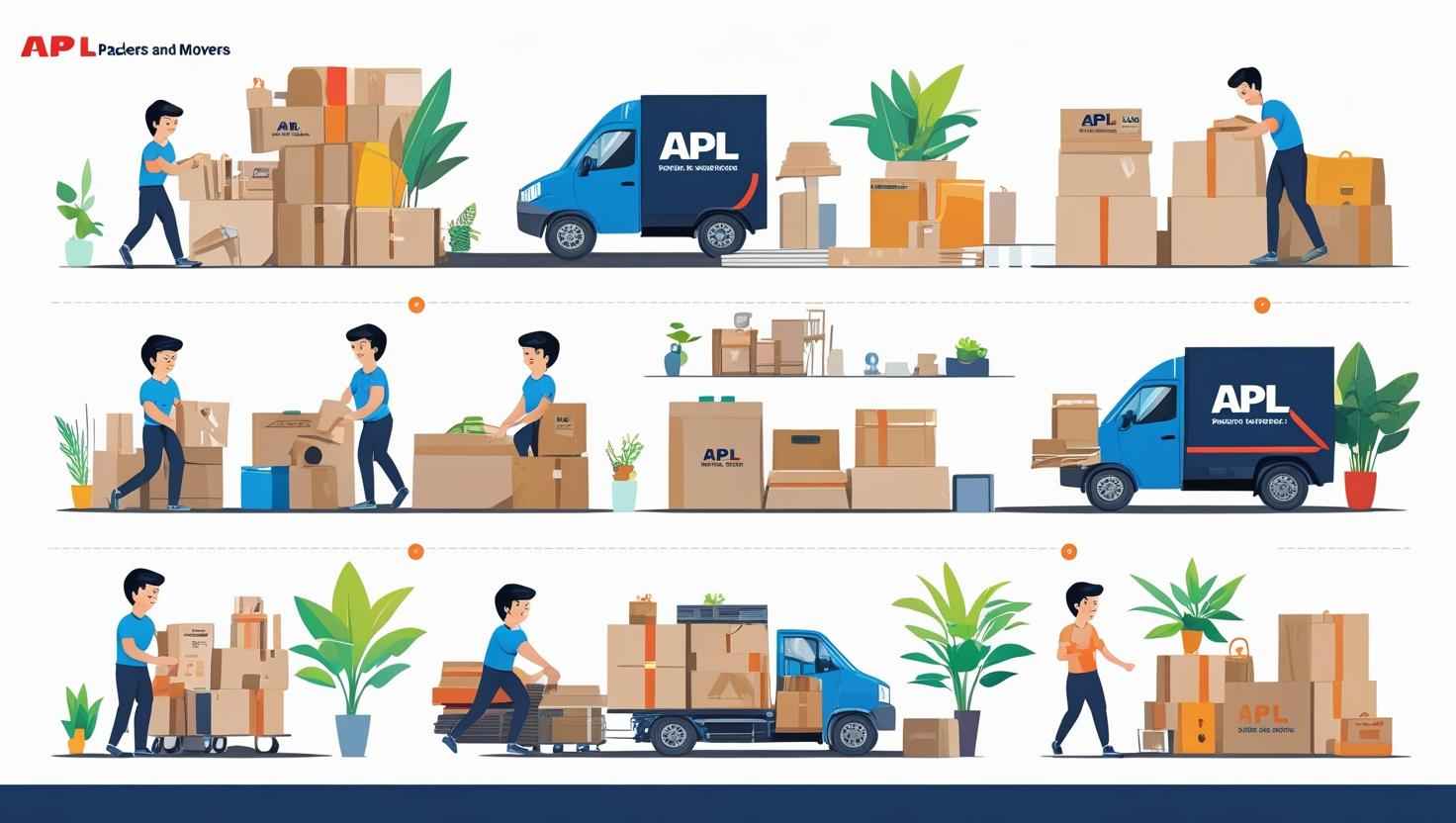 Step-by-Step Moving Process with APL India Packers and Movers in Dwarka