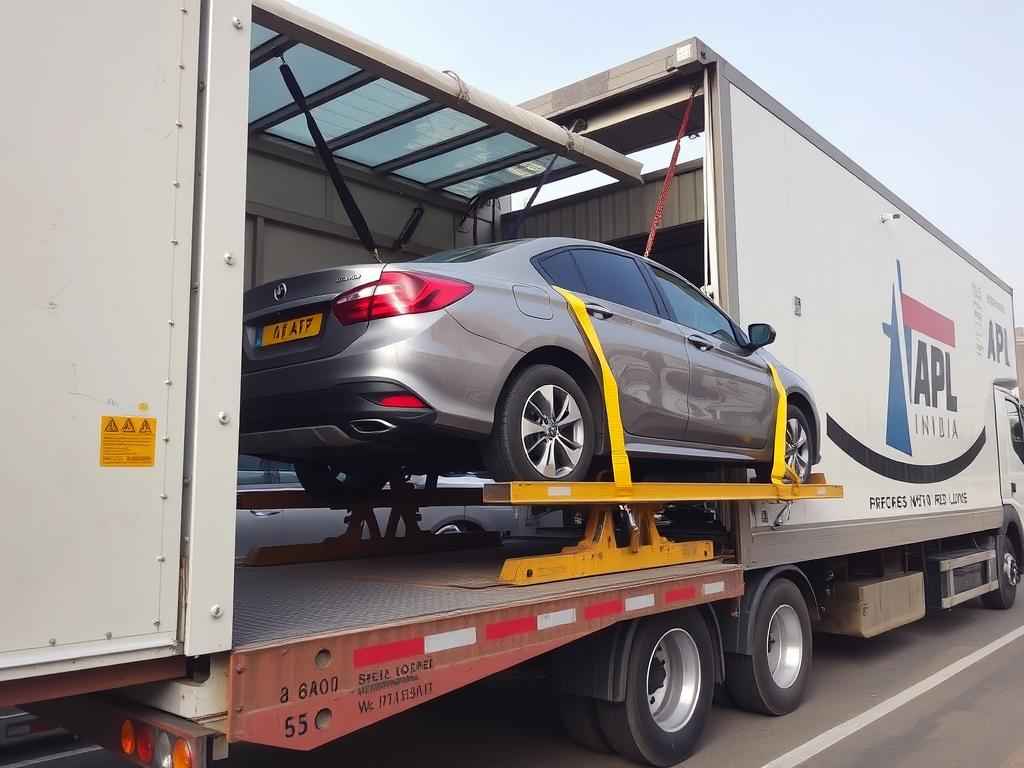 Vehicle transport with APL India Packers and Movers