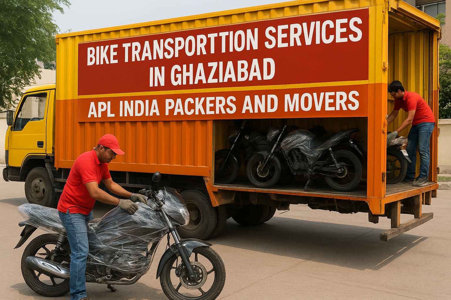 Bike Transportation Services in Ghaziabad - APL India Packers and Movers