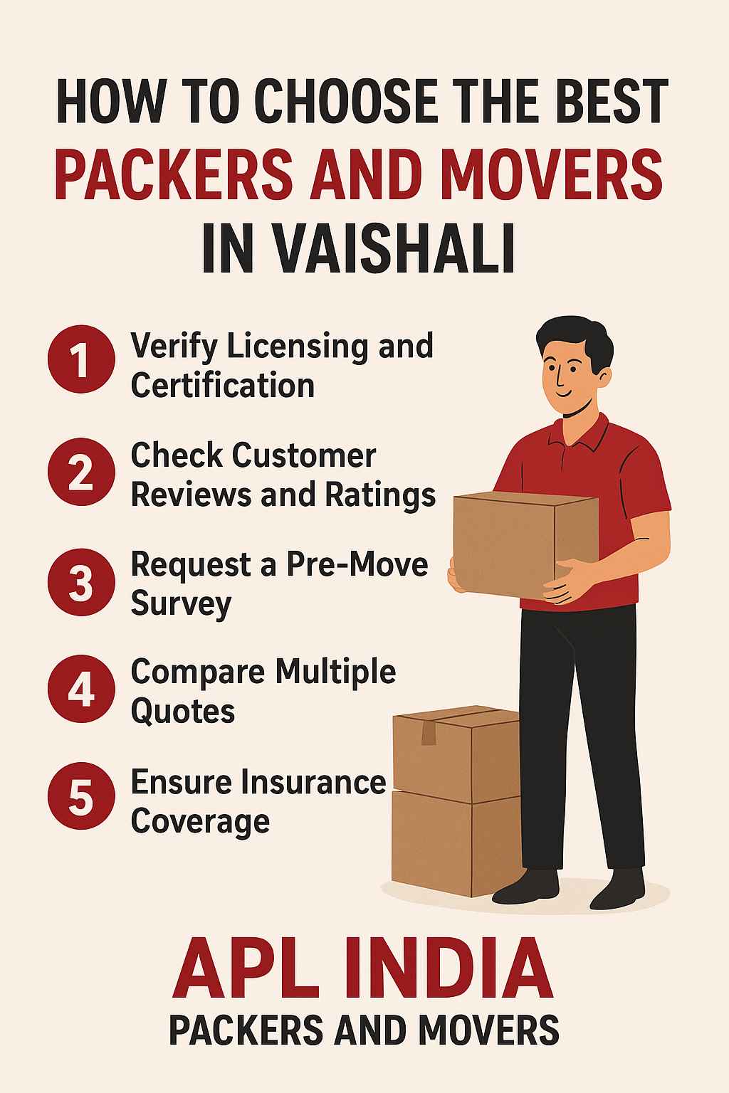 How to Choose the Best Packers and Movers in Vaishali