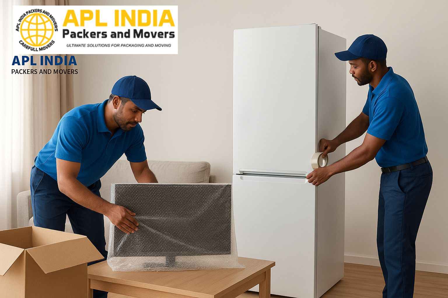 TV and Fridge Packing and Moving With APL India Packers and Movers