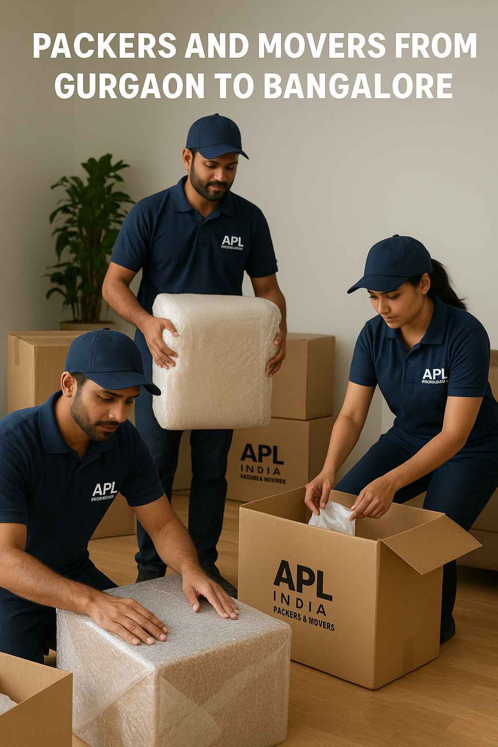 Hassle-Free Relocations with APL India Packers and Movers from Gurgaon to Bangalore